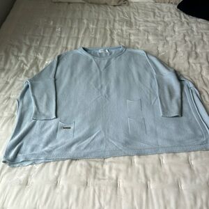 Mersea one size pale blue sweater